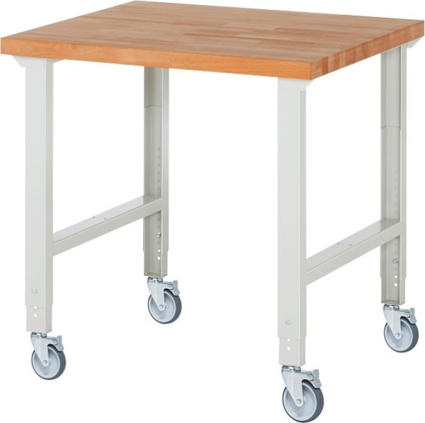 RAU verrijdbare werkbank (in hoogte verstelbaar) 7000-1, 1000x900x950-1000mm, 4 zwenkwielen, 05-7000-1-109B4H4.12