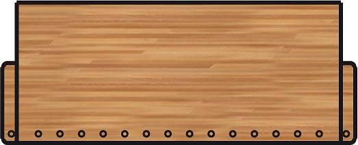 ANKE universele werkbank 1-2 werkstations; 1500x650mm; Hoogteverstelling; 2 tang tegenover; 2 paar aluminium ronde bankhaken