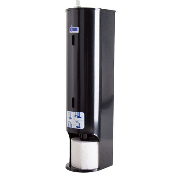 KEMMLIT toiletpapierdispenser voor 5 rollen, zwart, 205.577