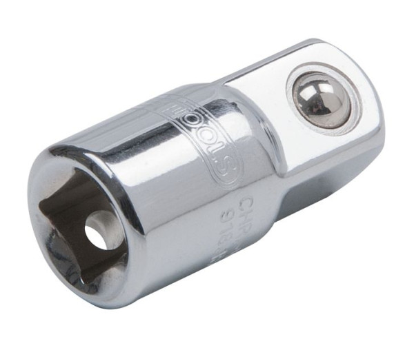 KS Tools 1/4" CHROMEplus vergrotingsadapter, 1/4"Fx3/8"M, 918.1501