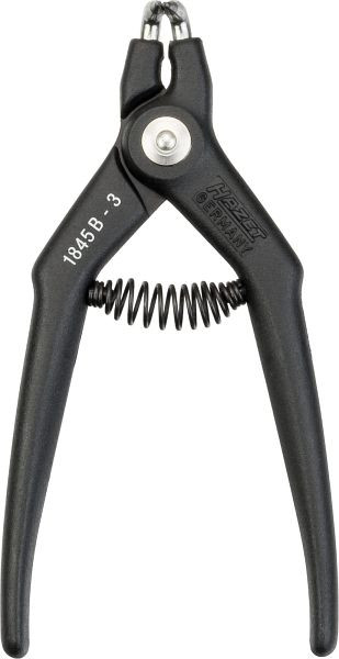 Hazet borgveertang, punten 90° gebogen (vorm B) voor buitenborgringen, lengte: 130 mm, nettogewicht: 0,05 kg, 1845B-3