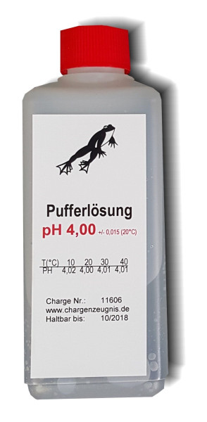 Hamma bufferoplossing PH 4, verpakking: 0,25 liter, 2201032