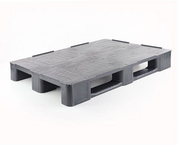 ALPHA kunststof pallet 1200x800x145 mm met gesloten bovendek, 3392-SC