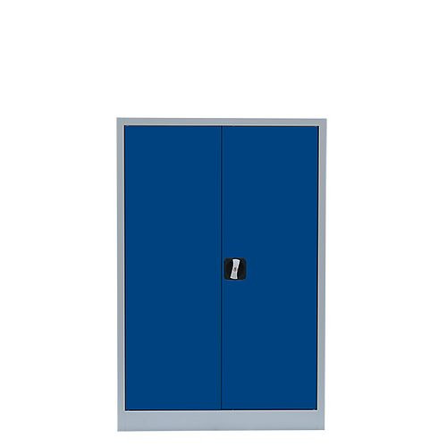 Lüllmann archiefkast/vleugeldeurkast, 1200 x 920 x 420 mm, lichtgrijs/gentiaanblauw, 530321