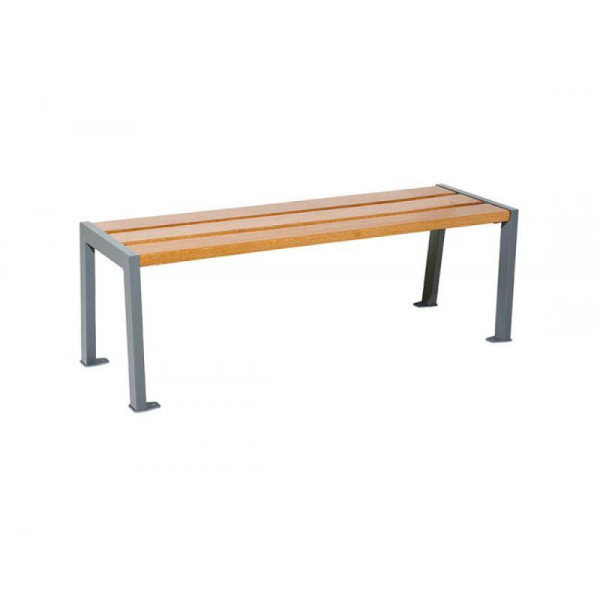Stein HGS HGS bank -Natuur- zonder rugleuning, 3-zits/1800 mm, mahonie, RAL 7044 grijs, 21984-05