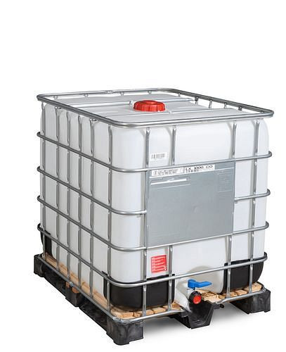 DENIOS Recobulk IBC gevaarlijke stoffen container, hout, 1000 l, opening NW150, afvoer NW50, 266-190