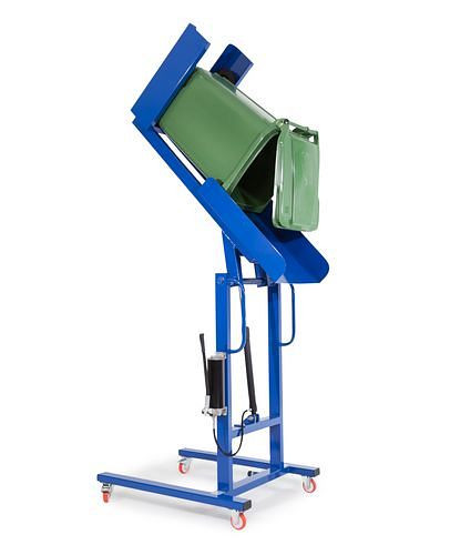 DENIOS mobiele vuilnisbakkipper voor 80 - 240 liter grote vuilnisbakken, 115-212
