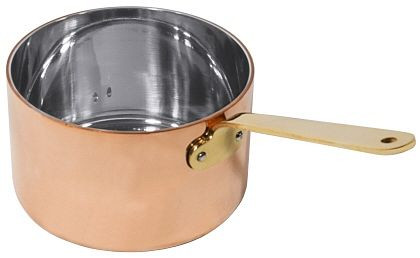 Contacto steelpan 12 cm, diep, van koper/roestvrij staal, 8771/120