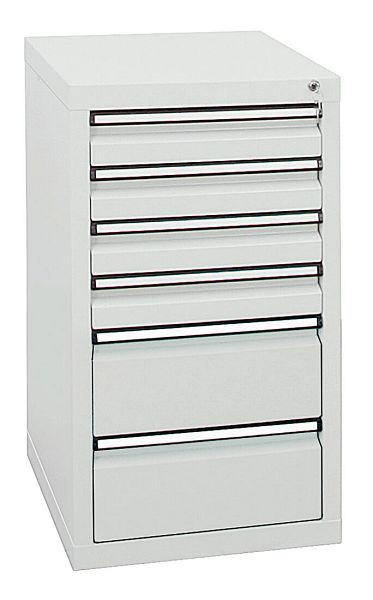 stumpf ladekast serie STS 410, RAL 7035/7035, 6 laden (4x100, 2x200 mm), 7101507