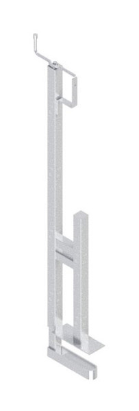 Schake railingklem met zwengel, verzinkt, 111932V
