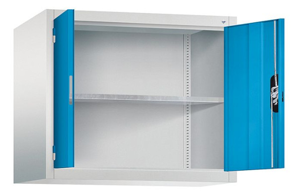 C+P bovenkast Acurado, H790xW930xD500mm, kleur: lichtgrijs/lichtblauw, verzonken handgreep, 9285-009 S10109