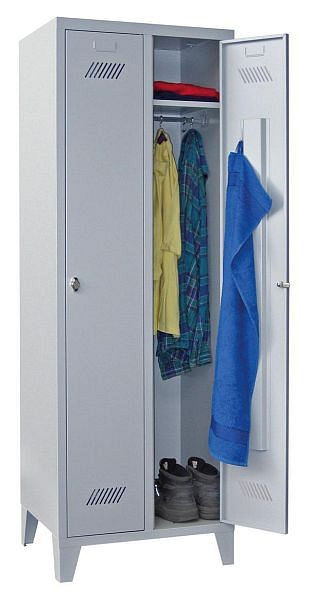 Pavoy Kleiderschrank mit Füßen 1850/500/600, 2 Abteile, Drehriegelverschluss, 60201-213-032-910