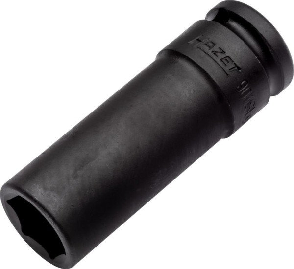 Hazet Impact Machine Schroevendraaier Socket, Hex, Hol Vierkant 12.5mm, 19mm, Wielmontage, Extra Dun, Lang, 901SLG-19