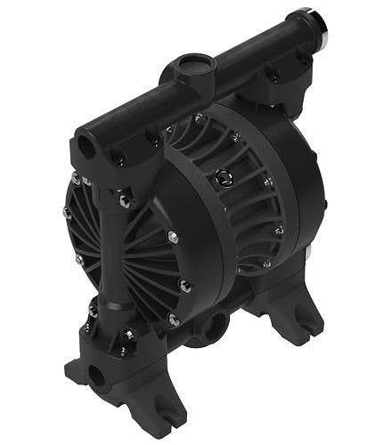 DENIOS perslucht dubbelmembraanpomp, 2'', gemaakt van PVDF / EPDM-PP / PTFE, 287-091