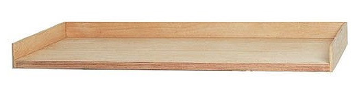 Bedrunka + Hirth werkbank bovenzijde 3-zijdig, beuken multiplex, afmetingen in mm (BxDxH): 1500 x 600 x 120, PA.1560.12