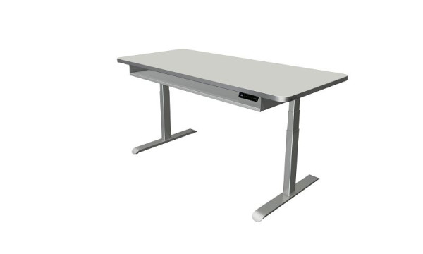 Kerkmann sta-/zittafel Move 4 Premium, B 1800 x D 800 mm, elektrisch in hoogte verstelbaar van 620-1270 mm, lichtgrijs, 10320411