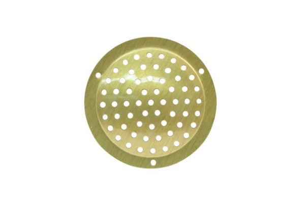 Marley aluminium ventilatierooster Ø50mm rond metaal goudkleurig, 065830