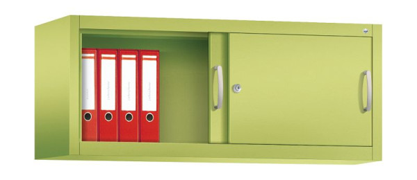 C+P aanbouwkast Acurado, H500xB1200xD400mm, kleur: Viridin groen / Viridin groen, beugelgreep, 1 niveau, 2044-00 S10109