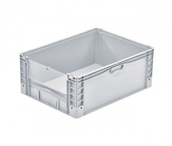 ALPHA Eurocontainer gesloten 800x600x320 mm met uitneemklep, 2588-GR