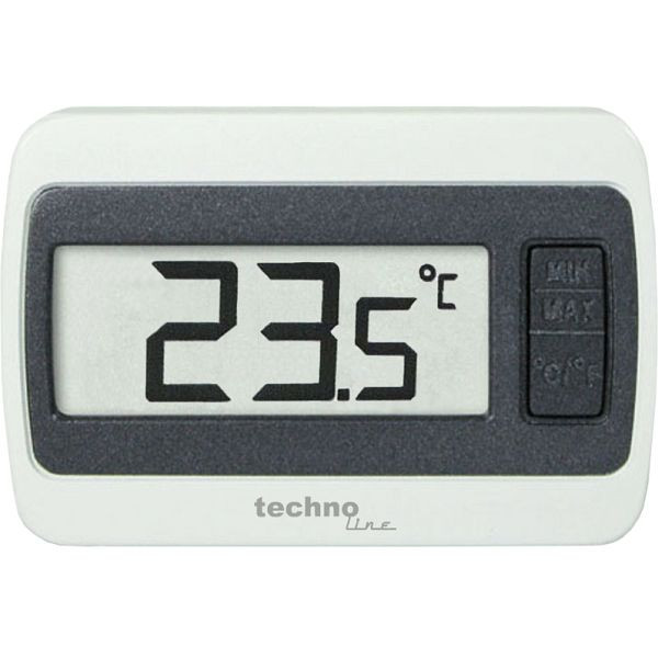 Thermoline thermometer, afmetingen: 60 x 40 x 14 mm, interne temperatuurweergave, WS 7002