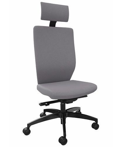 DENIOS Stilo ES operator bureaustoel, Syncro-Quickshift technologie, neksteun, grijs, 292419