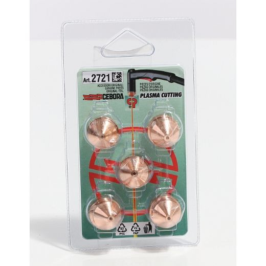 ELMAG sproeiers 1,65mm voor brander CP162C (5 stuks) voor 111-130 A, artikel 2721, 56856