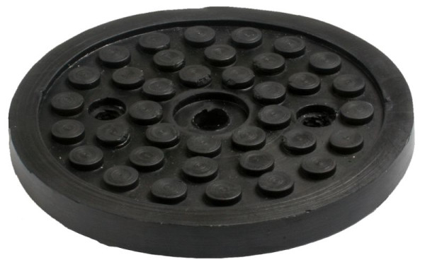 Busching rubber pad passend voor Stenhoj/AUTOP, H: 16mm D: 123mm met stalen plaat, 100338