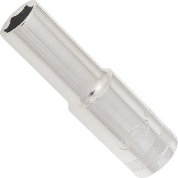 VIGOR dopsleutelinzet, lang, hol vierkant 12,5 mm (1/2 inch), buitenzeskantprofiel, 12 mm, V2581N