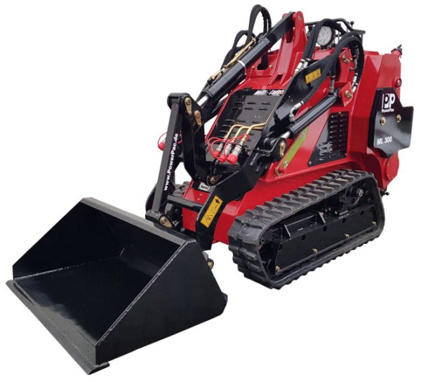 PowerPac Multi-Loader type ML300-KD Diesel SMALL 970 mm met kettingen en standaard shovel, ML300-KD