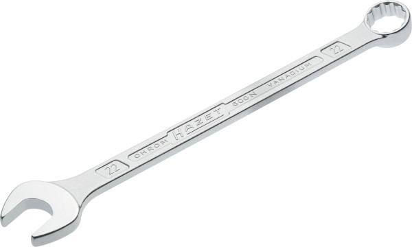 Hazet combinatiesleutel, buiten dubbel zeskant tractieprofiel, 22 mm, 600N-22