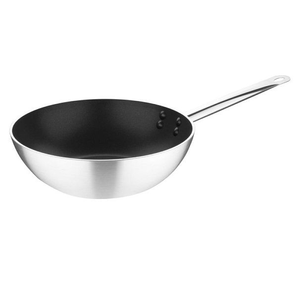 Vogue Platinum Plus Aluminium Wok met Teflon antiaanbaklaag 300 mm, FB690