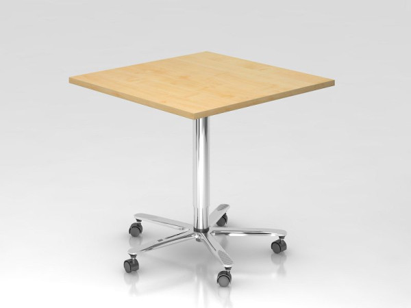 Hammerbacher kolomheftafel 80x80cm esdoorn/chroom, frame verchroomd, VST88/3/C