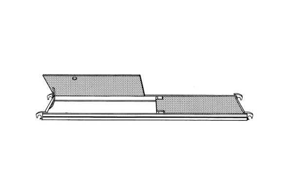 HYMER platform met luik, lengte 2,95 m, breedte 0,65 m, 627324