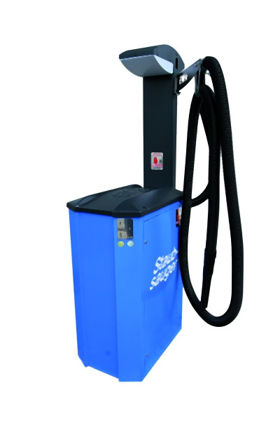 EWA enkelvoudige zelfbedieningsstofzuiger Vario-Matic met persluchtinstallatie (enkel) SAL, zuiver wit, 4142-9010