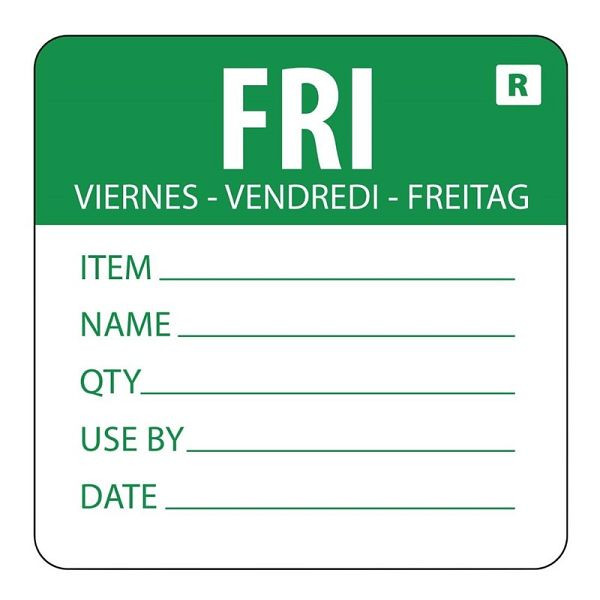 Vogue kleurcode sticker Friday, VE: 500 stuks, L070