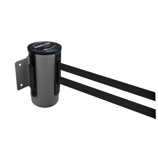 Stein HGS HGS wandriemcassette -P-Line Future-, antraciet, zwart/wit/zwart horizontaal (gestreept), met riemeindstuk (standaard), 12850a-0402