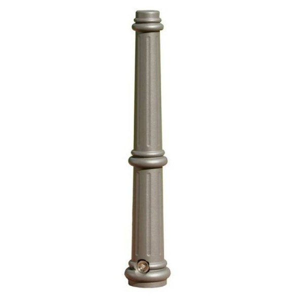 Stone HGS stijl tuinpaal -Aulis-, afneembaar met 3p techniek, (zeshoekig slot), inclusief bodemhuls, RAL 7016 antracietgrijs, 25020-05
