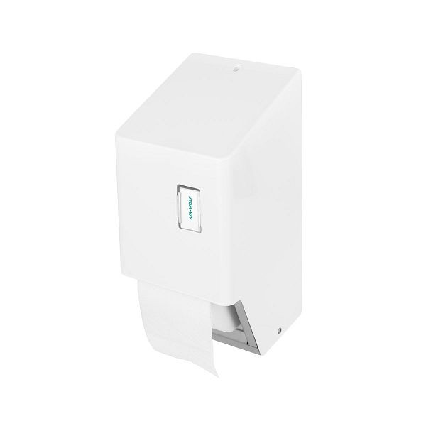 Air Wolf toiletpapierdispenser, wandmontage, wit, RVS, Omega serie, 29-091