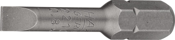Hazet bit, massief zeskant 8 (5/16 inch), sleufprofiel, 0,8 x 5,5 mm, 2210-8