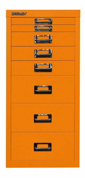 Bisley MultiDrawer™, 29-serie, DIN A4, 8 laden, oranje, L298603