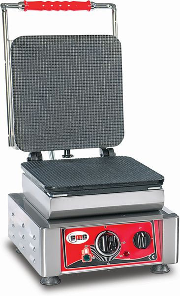 GMG Wafelijzer Gelato, 1x (23 x 23cm), verwisselbare bakplaat zeer eenvoudig te monteren, 50° tot 300°C, makkelijk schoon te maken, WE-05