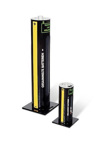 DENIOS batterij-inzamelcontainer van zuurbestendige kunststof, als staande container, 6 l, 129-603