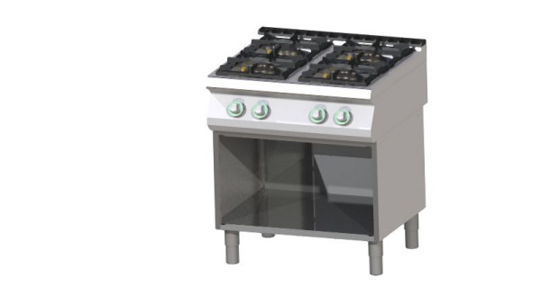 RM Thermik Serie 700, gasfornuis met onderstel, 800x730x900 mm, SP-780G