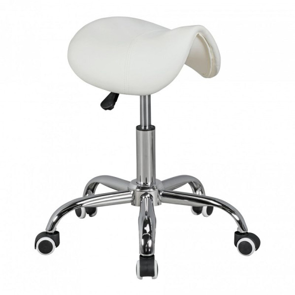 Amstyle zadelkruk Curve wit in hoogte verstelbaar, SPM1.974