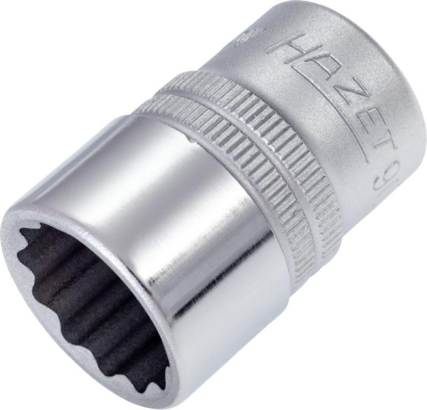 Hazet dopsleutelinzet, dubbel zeskant, hol vierkant 12,5 mm (1/2 inch), 18 mm, gekarteld, 900Z-18