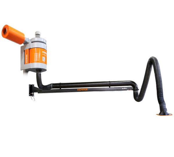 ELMAG zuigsysteem, MaxiFil, stationair, zuigarm Ø 150mm/5m in slanguitvoering, 58638