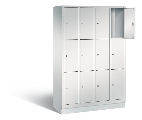 C+P lockerkast Evolo, H1800xB1190xD500mm, kleur: lichtgrijs, 48020-403 S10001