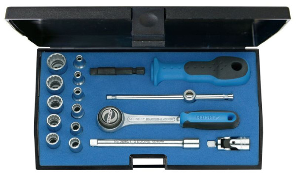 GEDORE dopsleutelset 1/4'', 17-delig, 1815652