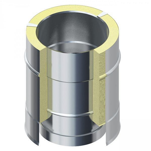 Solarbayer buitenschoorsteenbuiselement 150/1000/0,5mm, 530070801