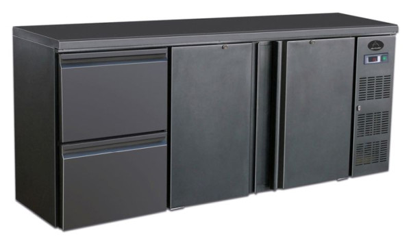 A&S Polarny flessenkoeltafel, 537L, 2 deuren / 2 laden, BBC320